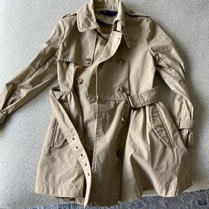 Girls size 6, Ralph Lauren khaki trenchcoat